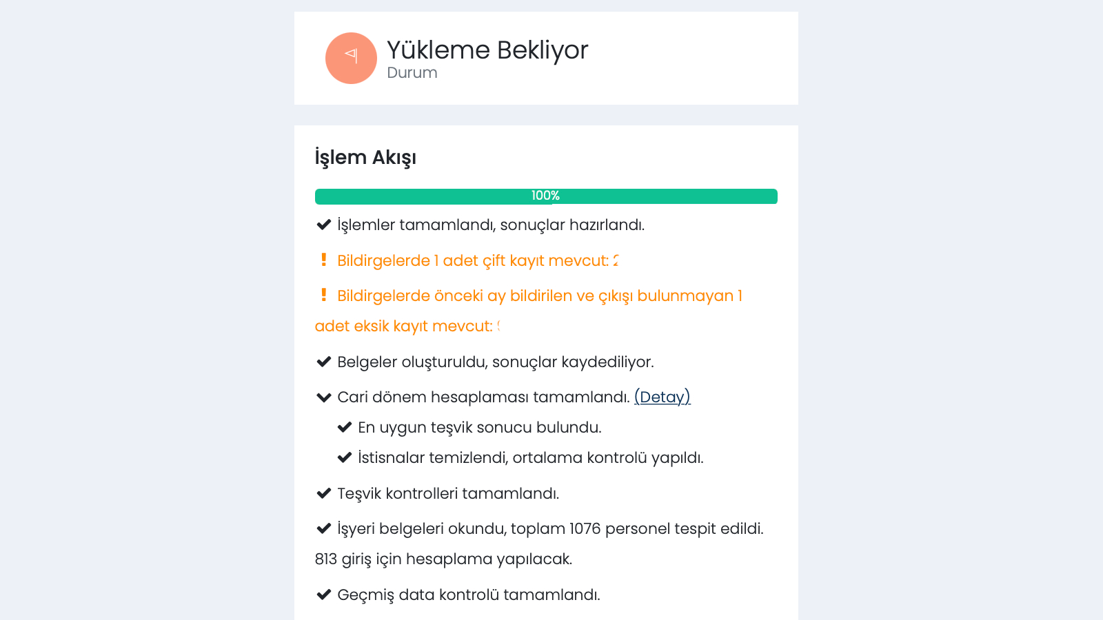 Eksik Bildirimde Uyarır